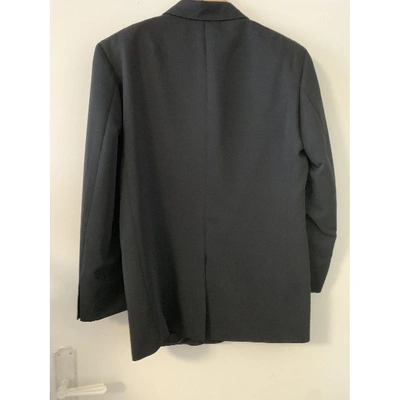 Pre-owned Alexander Mcqueen Black Wool Jacket