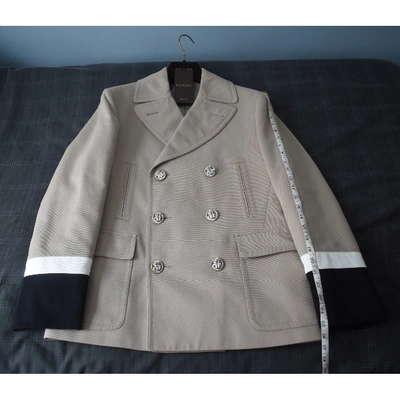 Pre-owned Gucci Beige Cotton Jacket