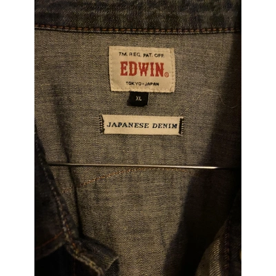 Pre-owned Edwin Blue Denim - Jeans Shirts