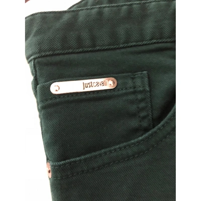 Pre-owned Roberto Cavalli Trousers In Green