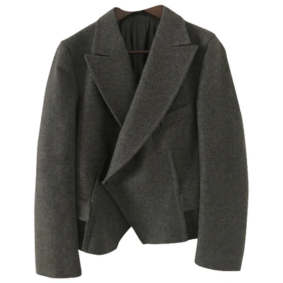 Pre-owned Saint Laurent Grey Wool Jacket