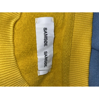 Pre-owned Samsoe & Samsoe Yellow Cotton Knitwear & Sweatshirts