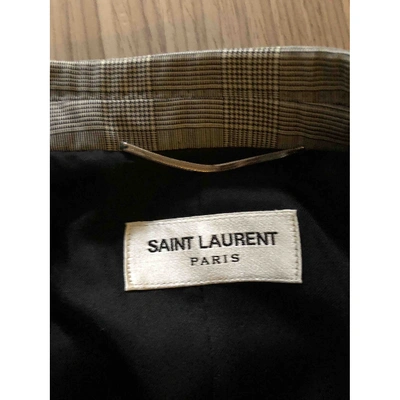 Pre-owned Saint Laurent Grey Wool Jackets