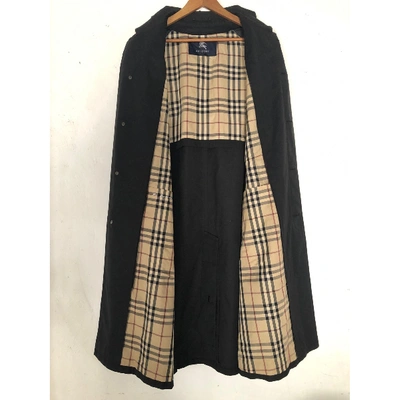 Pre-owned Burberry Cloth Trenchcoat In Black