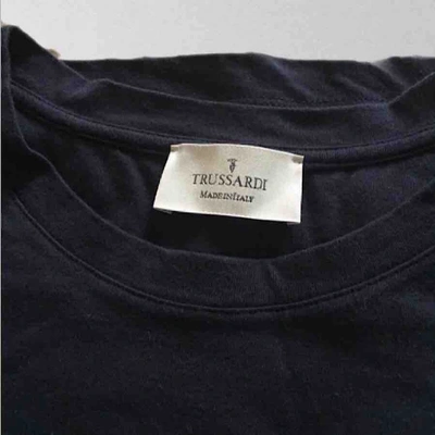 Pre-owned Trussardi Navy Cotton T-shirt