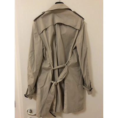 Pre-owned Canali Cloth Trench In Beige