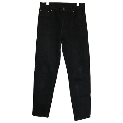 Pre-owned Levi's Black Cotton Jeans