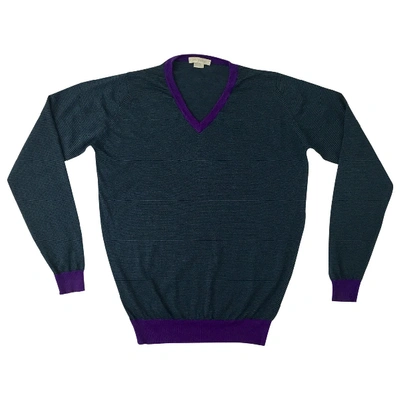 Pre-owned John Smedley Wool Pull In Blue