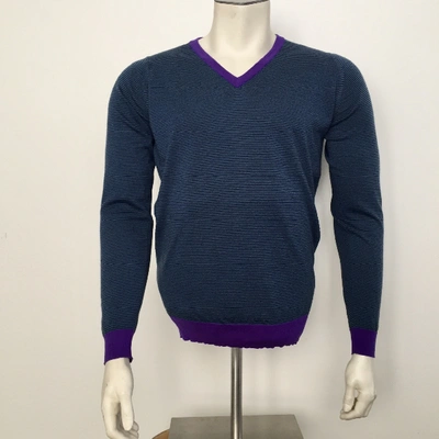 Pre-owned John Smedley Wool Pull In Blue