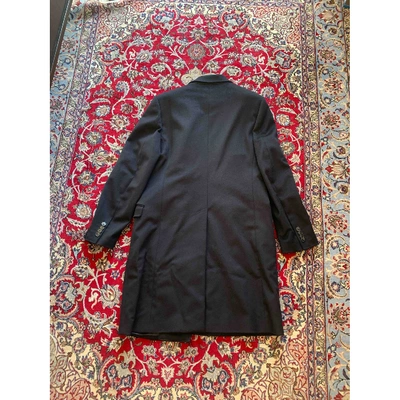 Pre-owned Dolce & Gabbana Navy Cashmere Coat