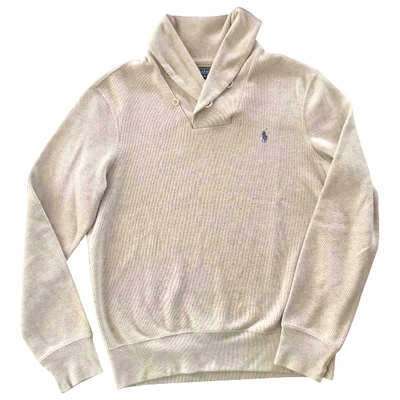 Pre-owned Polo Ralph Lauren Beige Cotton Knitwear & Sweatshirts