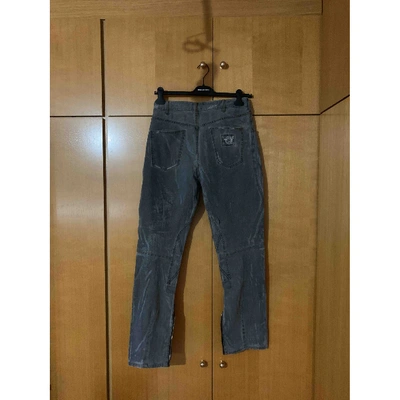 Pre-owned Dolce & Gabbana Grey Cotton Jeans