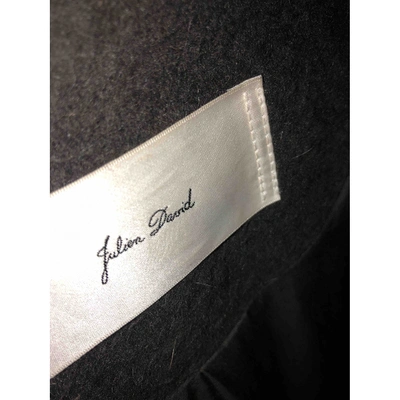 Pre-owned Julien David Wool Coat In Grey