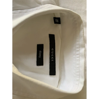 Pre-owned Gucci White Cotton Shirts