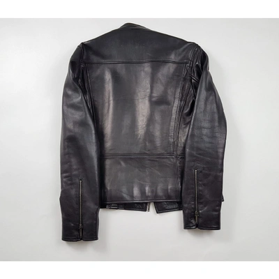 Pre-owned Saint Laurent Black Leather Jacket