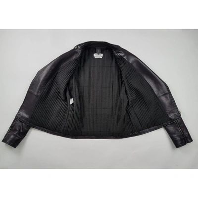 Pre-owned Saint Laurent Black Leather Jacket