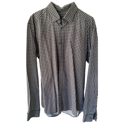 Pre-owned Z Zegna Brown Cotton Shirts