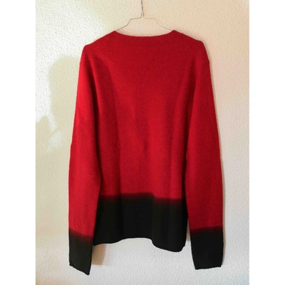 Pre-owned Ann Demeulemeester Wool Pull In Red