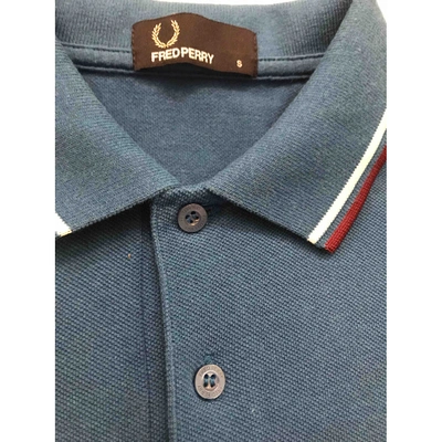 Pre-owned Fred Perry Polo Shirt In Blue