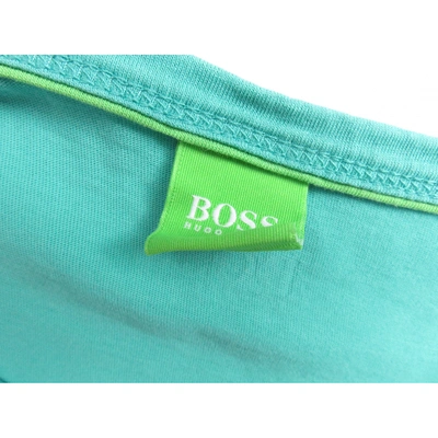 Pre-owned Hugo Boss Green Cotton T-shirts