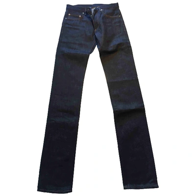 Pre-owned Dior Navy Cotton Jeans