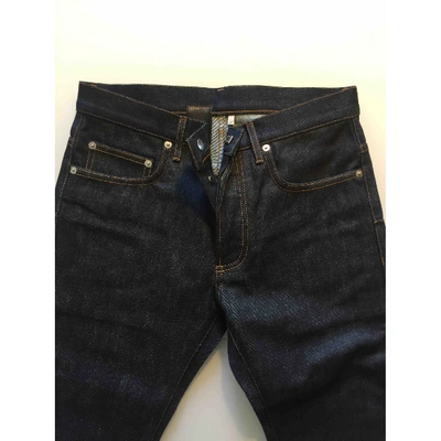 Pre-owned Dior Navy Cotton Jeans