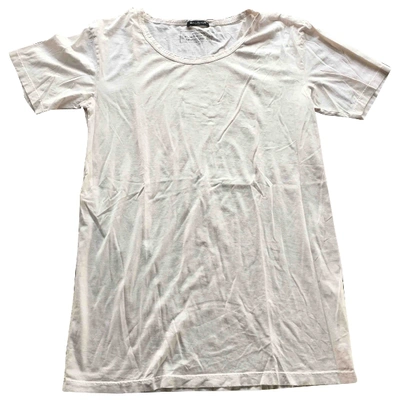 Pre-owned Balmain White Cotton T-shirt