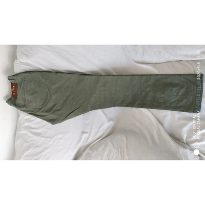 Pre-owned Etro Trousers In Green