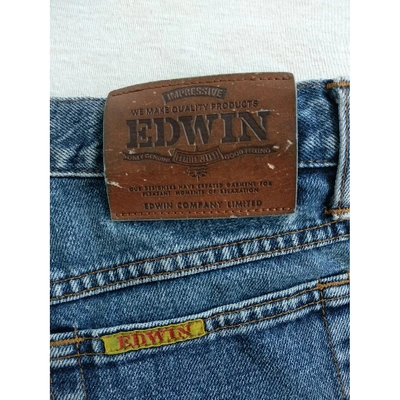 Pre-owned Edwin Slim Jean In Blue