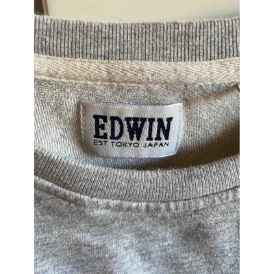 Pre-owned Edwin Grey Cotton Knitwear & Sweatshirt