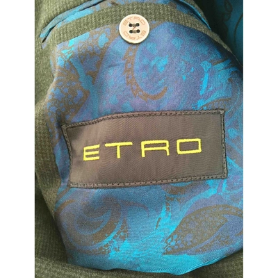 Pre-owned Etro Blue Wool Jacket