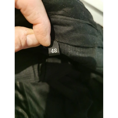Pre-owned Miu Miu Black Wool Trousers