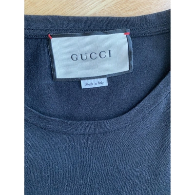 Pre-owned Gucci Black Cotton T-shirts