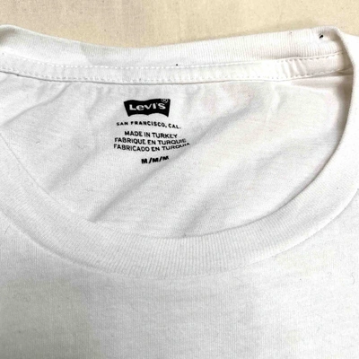 Pre-owned Levi's White Cotton T-shirt
