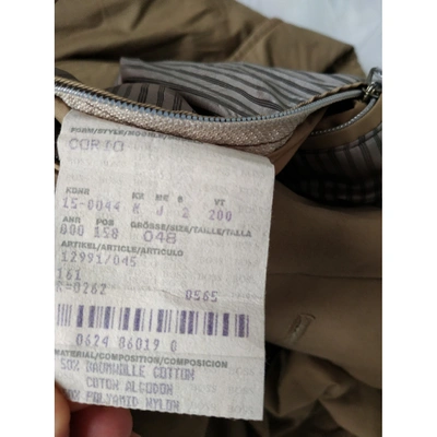 Pre-owned Hugo Boss Coat In Camel