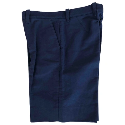 Pre-owned Gucci Blue Cotton Shorts