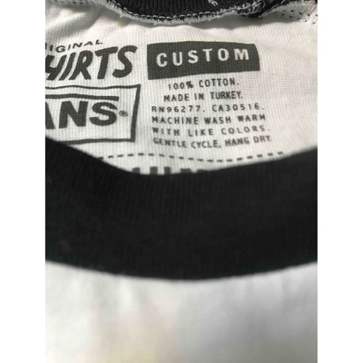 Pre-owned Vans White Cotton T-shirt