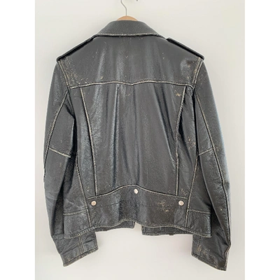 Pre-owned Saint Laurent Black Leather Jacket