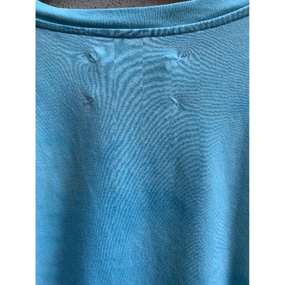 Pre-owned Maison Margiela Blue Cotton T-shirt