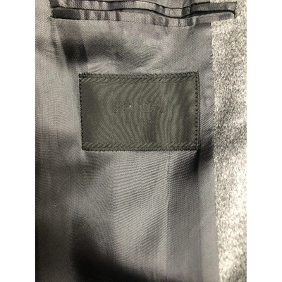Pre-owned Prada Cashmere Coat In Grey