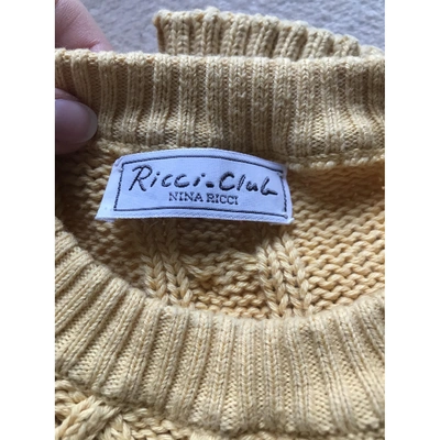 Pre-owned Nina Ricci Yellow Cotton Knitwear & Sweatshirt