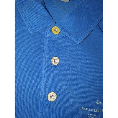 Pre-owned Napapijri Polo Shirt In Blue