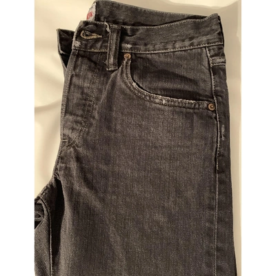 Pre-owned Edwin Black Cotton Jeans