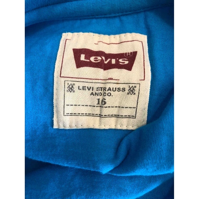 Pre-owned Levi's Blue Cotton T-shirts