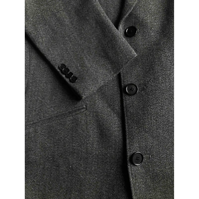 Pre-owned John Varvatos Wool Coat In Grey