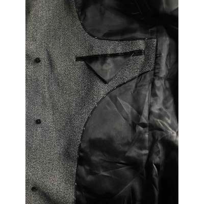 Pre-owned John Varvatos Wool Coat In Grey