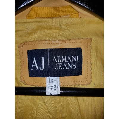 Pre-owned Armani Jeans Leather Jacket