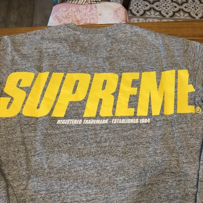 Pre-owned Supreme Grey Cotton T-shirt