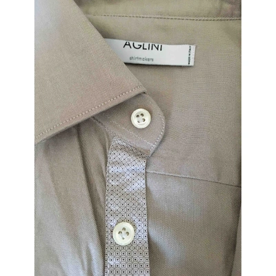 Pre-owned Aglini Shirt In Ecru