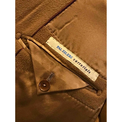 Pre-owned Pal Zileri Camel Wool Coat